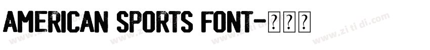 American Sports Font字体转换